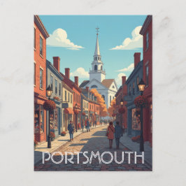 New Hampshire Portsmouth Reizen Briefkaart