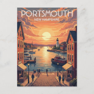 New Hampshire Portsmouth Reizen Briefkaart