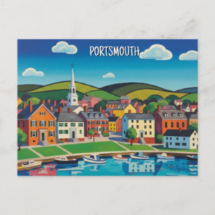 New Hampshire Portsmouth Reizen Briefkaart
