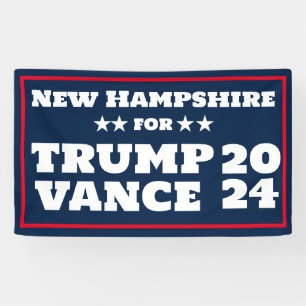 New Hampshire pour la bannière Trump Vance 2024