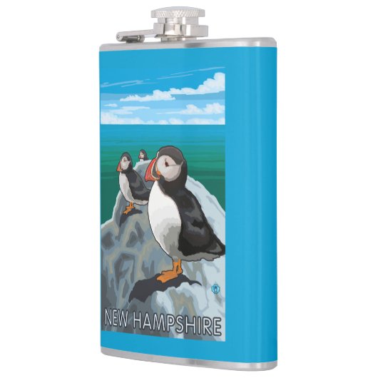 New Hampshire Puffins Scene Heupfles (Links)
