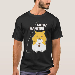 New Hampshire Pun Joke Cute Hamster Pet T-shirt