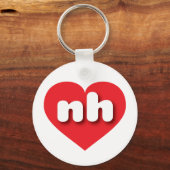 New Hampshire red hart - Ik hou van Sleutelhanger (Voorkant)