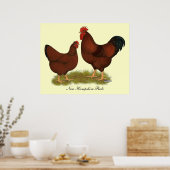 New Hampshire Reds Poster (Keuken)