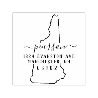 New Hampshire retouradres stempel zelf-inkt
