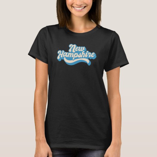 New Hampshire Retro T-shirt (Voorkant)