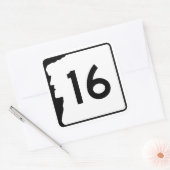 New Hampshire Route 16 Vierkante Sticker (Envelop)