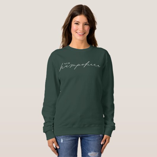 New Hampshire Script State Women's Sweatshirt (Devant entier)