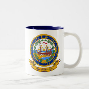 New Hampshire Seal Tweekleurige Koffiemok