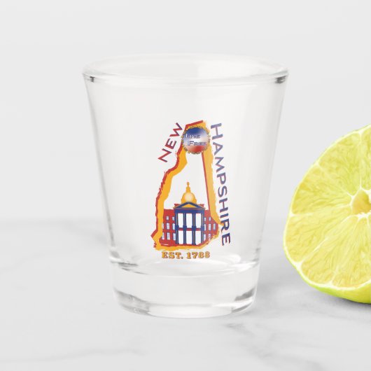 New Hampshire Shot Glass Shot Glas (Voorkant)