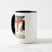 New Hampshire Ski Vintage Poster Mok (Voorkant links)