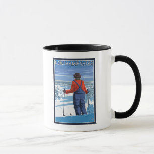 New Hampshire Skier Admiring Uitzicht Mok