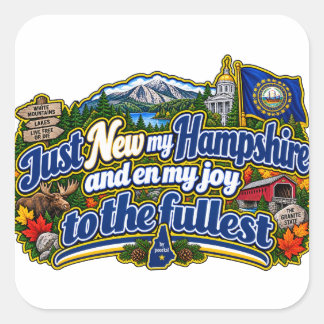 NEW Hampshire Square sticker
