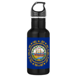 New Hampshire Staatsvlag Vrijheidsfles Waterfles