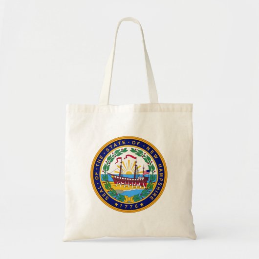 New Hampshire staatszegel Tote Bag (Voorkant)