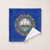 New Hampshire State Flag Bad Handdoek (Wasdoekje)
