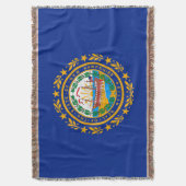 New Hampshire State Flag Design Decor Deken (Voorkant Verticaal)