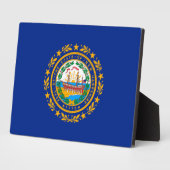New Hampshire State Flag Design Fotoplaat (Zijkant)