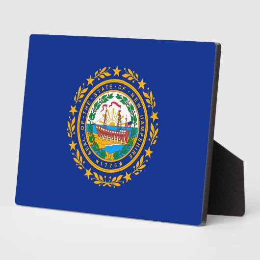 New Hampshire State Flag Design Fotoplaat (Zijkant)