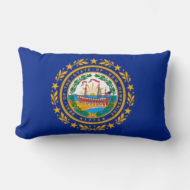 New Hampshire State Flag Design Kussen (Voorkant)