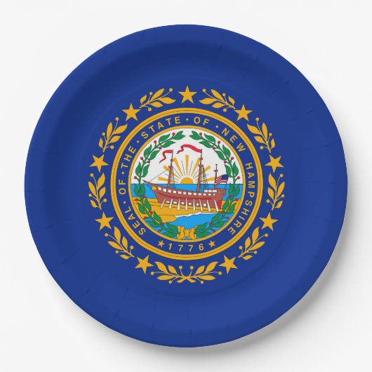 New Hampshire State Flag Design Papieren Bordje (Voorkant)