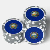 New Hampshire State Flag Design Poker Chips (Opstapeling)