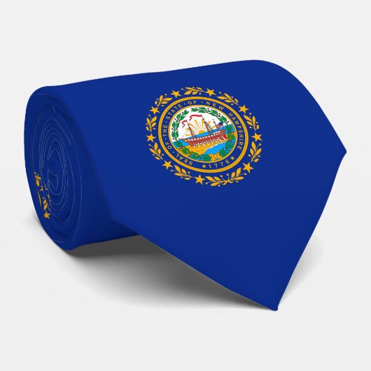 New Hampshire State Flag Design Stropdas (Opgerold)