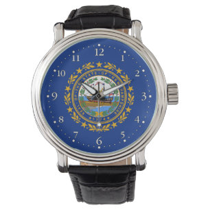 New Hampshire State Flag Horloge