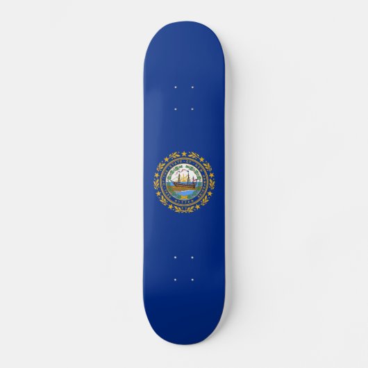 New Hampshire State Flag Skateboard (Voorkant)