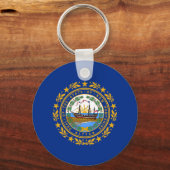 New Hampshire State Flag Sleutelhanger (Achterkant)