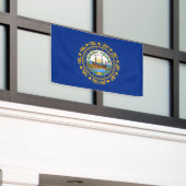 New Hampshire State Flag Spandoek (Buitenkant Gebouw)