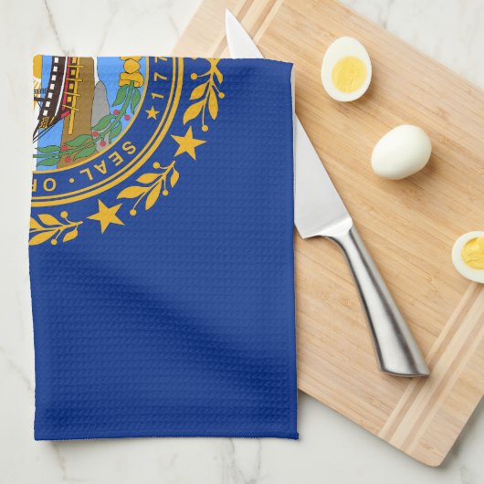 New Hampshire State Flag Theedoek (Quarter Fold)