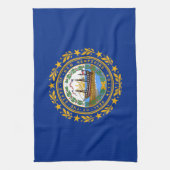 New Hampshire State Flag Theedoek (Verticaal)