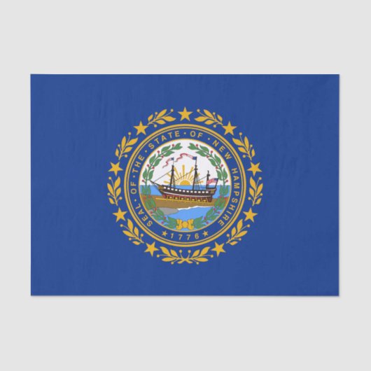 New Hampshire State Flag Tissuepapier (Voorkant)