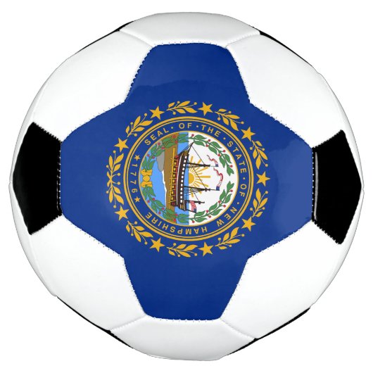 New Hampshire State Flag Voetbal (Gedraaid)