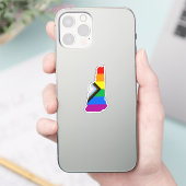 New Hampshire State Pride LGBTQ Progress Pride Sticker (Telefoon)