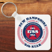 New Hampshire State Sleutelhanger (Voorkant)