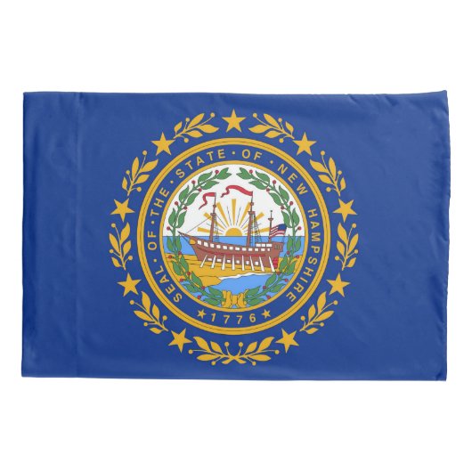 New Hampshire State Vlag Print Patriot Kussensloop (Achterkant)
