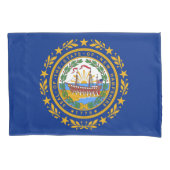 New Hampshire State Vlag Print Patriot Kussensloop (Voorkant)