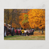 New Hampshire Tractors in het najaar Briefkaart (Voorkant)