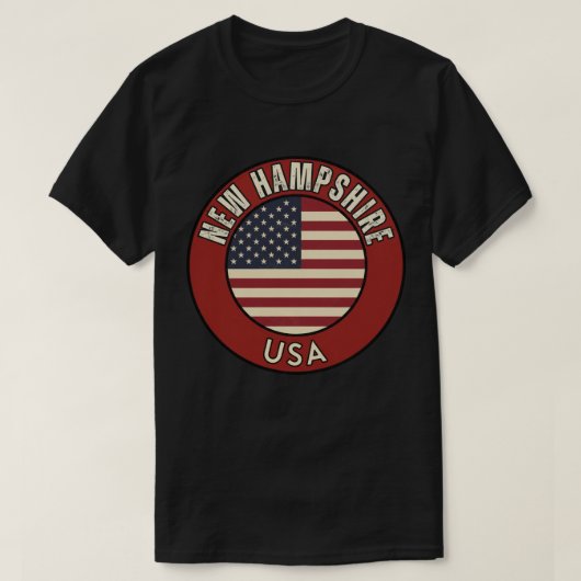 New Hampshire United States of America T-shirt (Design voorkant)