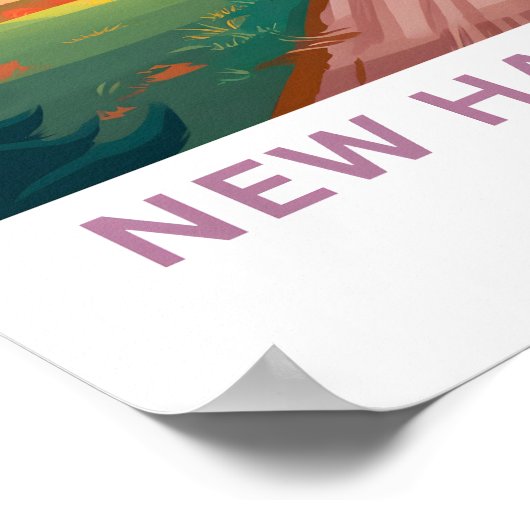 New Hampshire United States Travel Poster (Coin)