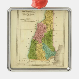 New Hampshire US Metalen Ornament
