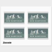 New Hampshire Verenigde Staten Rechthoekige Sticker (Vel)