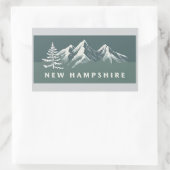 New Hampshire Verenigde Staten Rechthoekige Sticker (Tas)