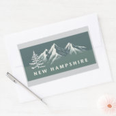 New Hampshire Verenigde Staten Rechthoekige Sticker (Envelop)