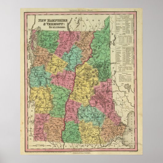 New Hampshire & Vermont 2 Poster (Voorkant)