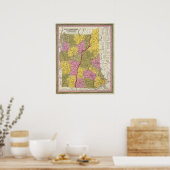 New Hampshire & Vermont Poster (Keuken)