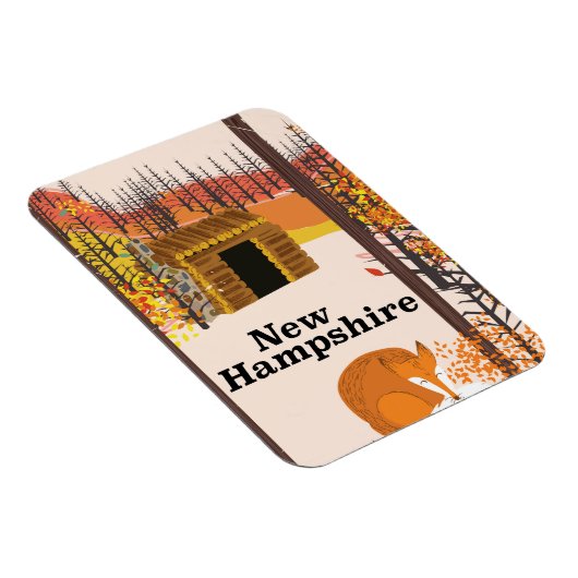 New Hampshire  VS reisposter Magneet (Rechterzijde)