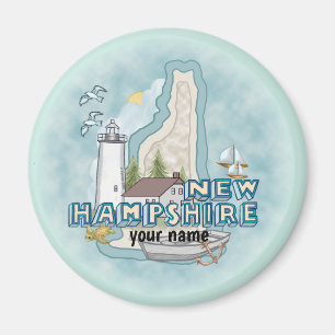 New Hampshire vuurtoren op maat gemaakte magneet